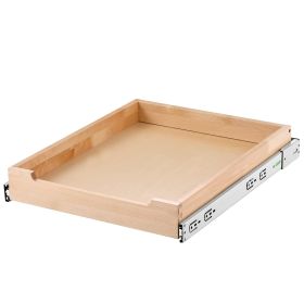 VEVOR Pull Out Cabinet Organizer, 17"W x 21"D Cabinet Drawer, Soft Close Slide out Shelf, Heavy-Duty Sliding Wood Drawer