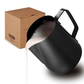 Stainless Steel Milk Frothing Jar - 350 Ml, Matte (Option: Black)