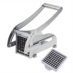 1pc French Fry Cutter; Commercial Restaurant French Fry Cutter Stainless Steel Potato Cutter Vegetable Potato Slicer With Suction Feet Cutter Pot (Style: Potato Slicer)